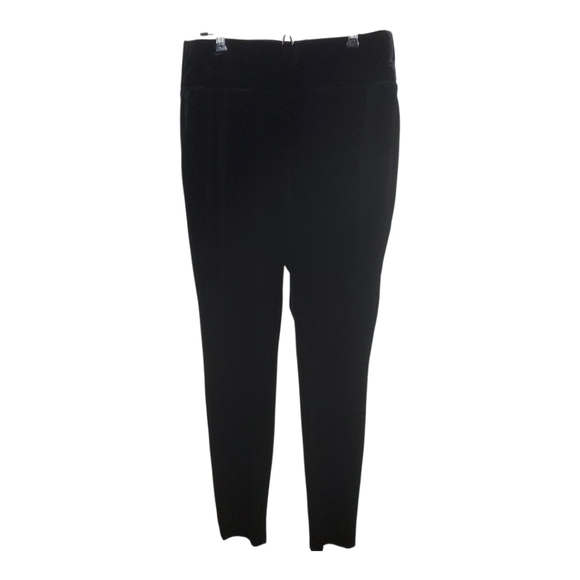 Inc Velvet Skinny Pants Leggings Black NWT Size Large Party Holiday - Picture 1 of 10